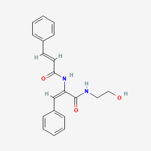 molecular formula C20H20N2O3 B4881018 2-(cinnamoylamino)-N-(2-hydroxyethyl)-3-phenylacrylamide 