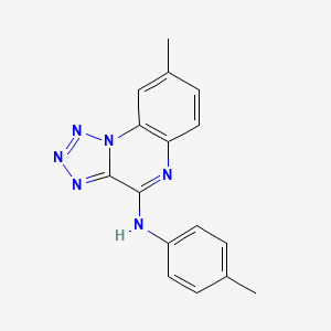 molecular formula C16H14N6 B4881021 8-methyl-N-(4-methylphenyl)tetrazolo[1,5-a]quinoxalin-4-amine 