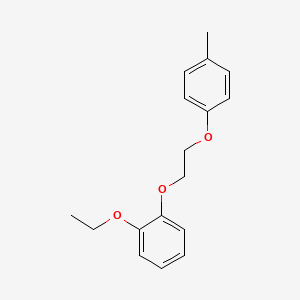 molecular formula C17H20O3 B4881032 1-ethoxy-2-[2-(4-methylphenoxy)ethoxy]benzene 
