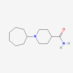 molecular formula C13H24N2O B4881069 1-cycloheptyl-4-piperidinecarboxamide 