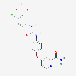 molecular formula C20H14ClF3N4O3 B048811 去甲基索拉非尼 CAS No. 284461-74-1