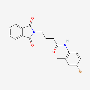 molecular formula C19H17BrN2O3 B4881179 N-(4-bromo-2-methylphenyl)-4-(1,3-dioxo-1,3-dihydro-2H-isoindol-2-yl)butanamide 