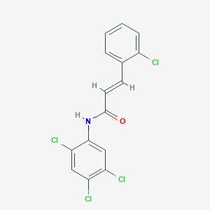 molecular formula C15H9Cl4NO B4881187 3-(2-chlorophenyl)-N-(2,4,5-trichlorophenyl)acrylamide 