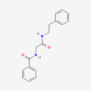 molecular formula C17H18N2O2 B4881193 N-{2-oxo-2-[(2-phenylethyl)amino]ethyl}benzamide 
