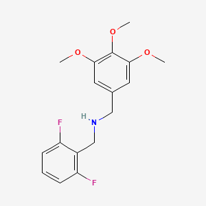 molecular formula C17H19F2NO3 B4881197 (2,6-difluorobenzyl)(3,4,5-trimethoxybenzyl)amine 