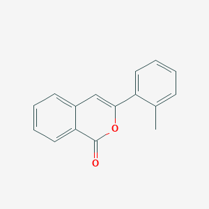 molecular formula C16H12O2 B488121 3-(2-Tolyl)-1H-2-benzopyran-1-one CAS No. 73318-30-6
