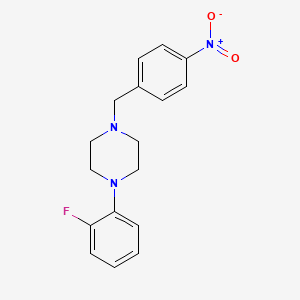 molecular formula C17H18FN3O2 B4881227 1-(2-fluorophenyl)-4-(4-nitrobenzyl)piperazine 