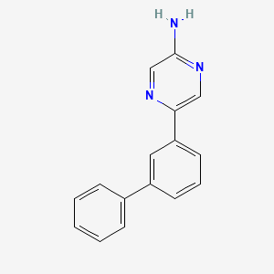 molecular formula C16H13N3 B4881261 5-(3-biphenylyl)-2-pyrazinamine 