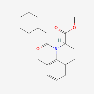 molecular formula C20H29NO3 B4881271 methyl N-(cyclohexylacetyl)-N-(2,6-dimethylphenyl)alaninate 