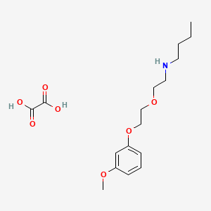 molecular formula C17H27NO7 B4881303 N-{2-[2-(3-methoxyphenoxy)ethoxy]ethyl}-1-butanamine oxalate 