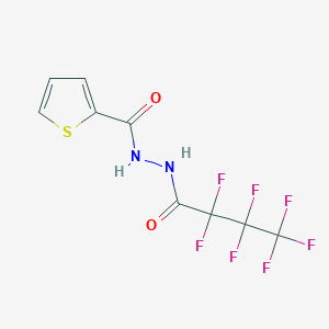 molecular formula C9H5F7N2O2S B4881363 N'-(2,2,3,3,4,4,4-heptafluorobutanoyl)-2-thiophenecarbohydrazide 