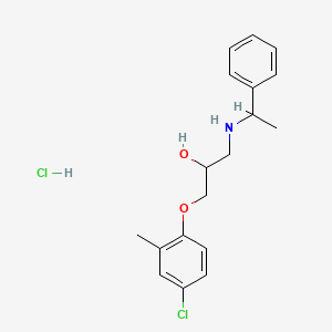 molecular formula C18H23Cl2NO2 B4881434 1-(4-chloro-2-methylphenoxy)-3-[(1-phenylethyl)amino]-2-propanol hydrochloride 