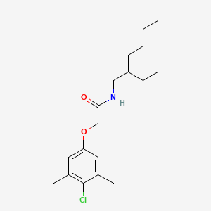 molecular formula C18H28ClNO2 B4881464 2-(4-chloro-3,5-dimethylphenoxy)-N-(2-ethylhexyl)acetamide 