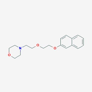 molecular formula C18H23NO3 B4881494 4-{2-[2-(2-naphthyloxy)ethoxy]ethyl}morpholine 