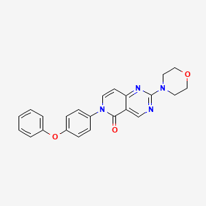 molecular formula C23H20N4O3 B4881523 2-(4-morpholinyl)-6-(4-phenoxyphenyl)pyrido[4,3-d]pyrimidin-5(6H)-one 