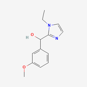 molecular formula C13H16N2O2 B4881569 (1-ethyl-1H-imidazol-2-yl)(3-methoxyphenyl)methanol 
