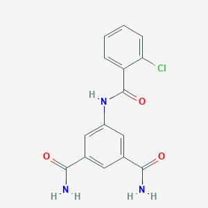 molecular formula C15H12ClN3O3 B4881584 5-[(2-chlorobenzoyl)amino]isophthalamide 