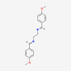 molecular formula C18H20N2O2 B4881599 (4-methoxybenzylidene){2-[(4-methoxybenzylidene)amino]ethyl}amine CAS No. 5428-32-0