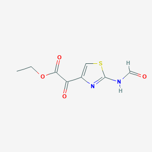 B048816 Ethyl 2-(2-formamidothiazol-4-yl)-2-oxoacetate CAS No. 64987-03-7