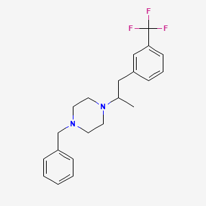 molecular formula C21H25F3N2 B4881643 1-benzyl-4-{1-methyl-2-[3-(trifluoromethyl)phenyl]ethyl}piperazine 