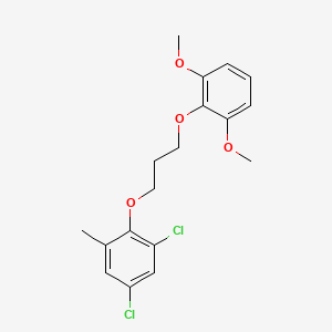molecular formula C18H20Cl2O4 B4881662 1,5-dichloro-2-[3-(2,6-dimethoxyphenoxy)propoxy]-3-methylbenzene 