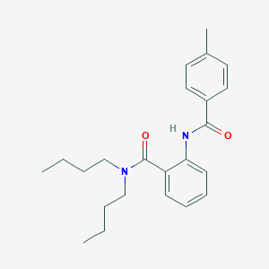 molecular formula C23H30N2O2 B4881670 N,N-dibutyl-2-[(4-methylbenzoyl)amino]benzamide 
