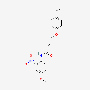 molecular formula C19H22N2O5 B4881685 4-(4-ethylphenoxy)-N-(4-methoxy-2-nitrophenyl)butanamide 