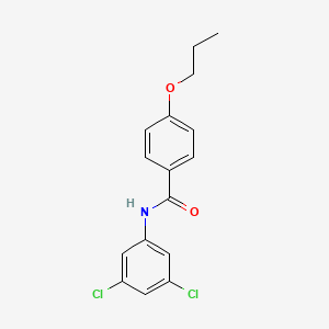 molecular formula C16H15Cl2NO2 B4881776 N-(3,5-dichlorophenyl)-4-propoxybenzamide 