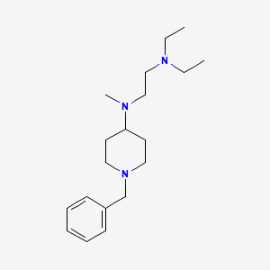 molecular formula C19H33N3 B4881792 (1-benzyl-4-piperidinyl)[2-(diethylamino)ethyl]methylamine 