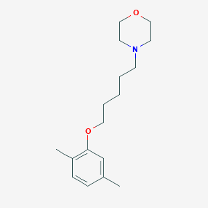 molecular formula C17H27NO2 B4881800 4-[5-(2,5-dimethylphenoxy)pentyl]morpholine 