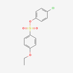 molecular formula C14H13ClO4S B4881808 4-chlorophenyl 4-ethoxybenzenesulfonate 