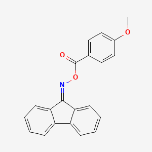 molecular formula C21H15NO3 B4881845 9H-fluoren-9-one O-(4-methoxybenzoyl)oxime 