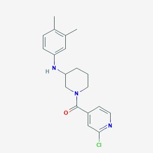 molecular formula C19H22ClN3O B4881875 1-(2-chloroisonicotinoyl)-N-(3,4-dimethylphenyl)-3-piperidinamine 