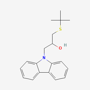 molecular formula C19H23NOS B4881886 1-(tert-butylthio)-3-(9H-carbazol-9-yl)-2-propanol 