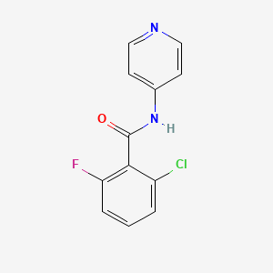 molecular formula C12H8ClFN2O B4881936 2-chloro-6-fluoro-N-4-pyridinylbenzamide 