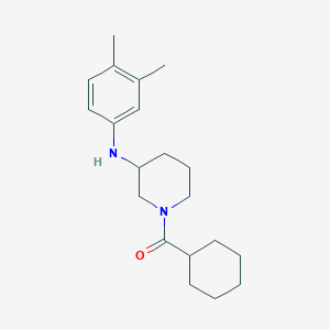 molecular formula C20H30N2O B4882026 1-(cyclohexylcarbonyl)-N-(3,4-dimethylphenyl)-3-piperidinamine 