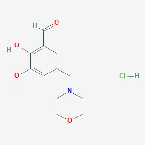 molecular formula C13H18ClNO4 B4882039 2-hydroxy-3-methoxy-5-(4-morpholinylmethyl)benzaldehyde hydrochloride 