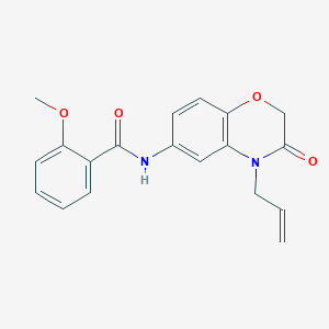 molecular formula C19H18N2O4 B4882058 N-(4-allyl-3-oxo-3,4-dihydro-2H-1,4-benzoxazin-6-yl)-2-methoxybenzamide 