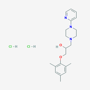 molecular formula C21H31Cl2N3O2 B4882093 1-(mesityloxy)-3-[4-(2-pyridinyl)-1-piperazinyl]-2-propanol dihydrochloride 