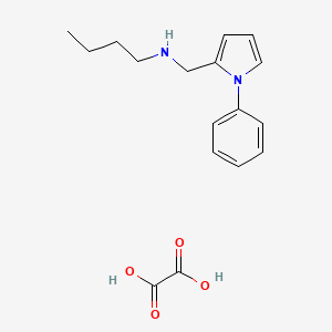 molecular formula C17H22N2O4 B4882115 N-[(1-phenyl-1H-pyrrol-2-yl)methyl]-1-butanamine oxalate 