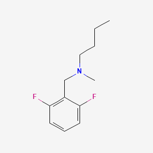 molecular formula C12H17F2N B4882252 N-(2,6-difluorobenzyl)-N-methyl-1-butanamine 