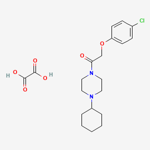molecular formula C20H27ClN2O6 B4882264 1-[(4-chlorophenoxy)acetyl]-4-cyclohexylpiperazine oxalate 