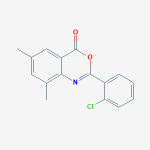 molecular formula C16H12ClNO2 B4882320 2-(2-chlorophenyl)-6,8-dimethyl-4H-3,1-benzoxazin-4-one 