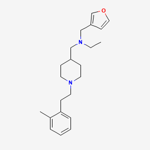 molecular formula C22H32N2O B4882341 N-(3-furylmethyl)-N-({1-[2-(2-methylphenyl)ethyl]-4-piperidinyl}methyl)ethanamine 