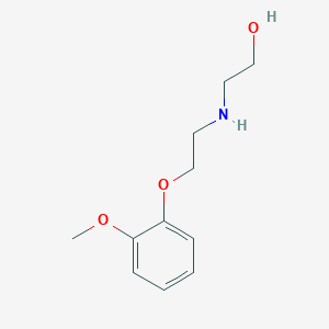 molecular formula C11H17NO3 B4882378 2-{[2-(2-methoxyphenoxy)ethyl]amino}ethanol 