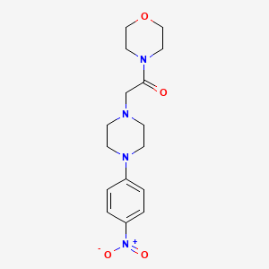 molecular formula C16H22N4O4 B4882391 4-{[4-(4-nitrophenyl)-1-piperazinyl]acetyl}morpholine 