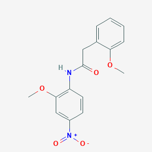 molecular formula C16H16N2O5 B4882403 N-(2-methoxy-4-nitrophenyl)-2-(2-methoxyphenyl)acetamide 
