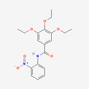 molecular formula C19H22N2O6 B4882435 3,4,5-triethoxy-N-(2-nitrophenyl)benzamide 