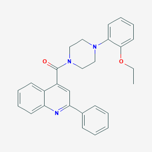 molecular formula C28H27N3O2 B4882482 4-{[4-(2-ethoxyphenyl)-1-piperazinyl]carbonyl}-2-phenylquinoline 