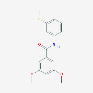 3,5-dimethoxy-N-(3-methylsulfanylphenyl)benzamide